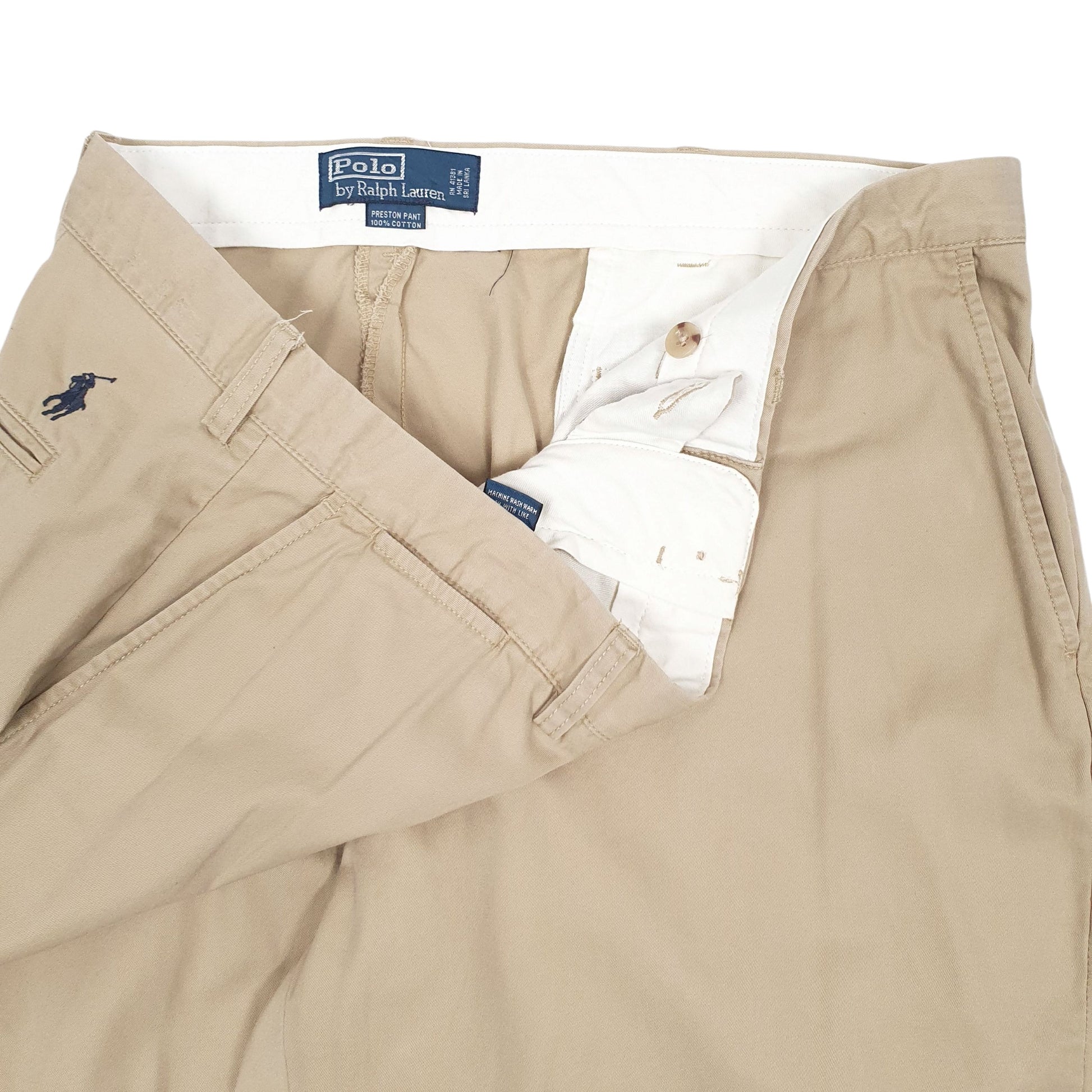 Mens Beige Polo Ralph Lauren Preston Pant  Trousers