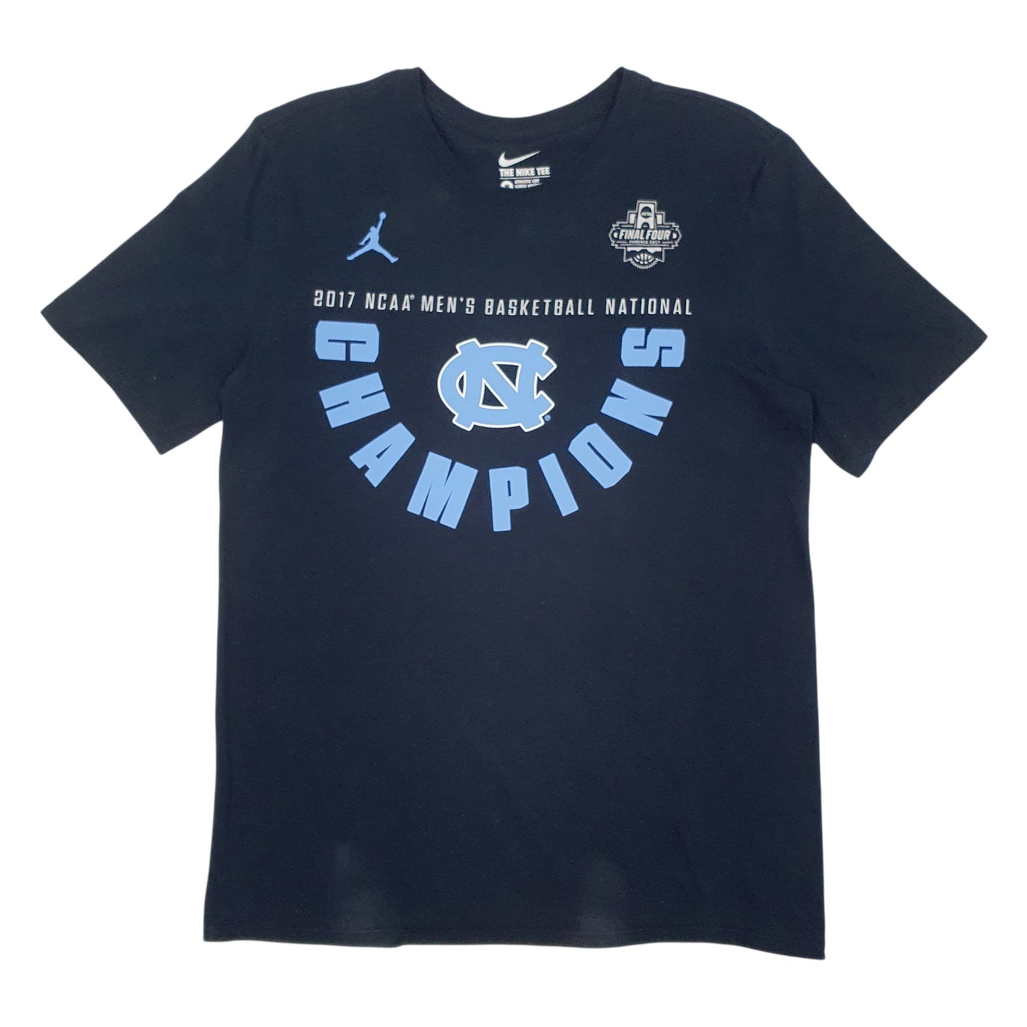 Mens Navy Nike North Carolina Tar Heels Football Short Sleeve T Shirt