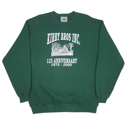 Mens Green Lee Vintage 00s Crewneck Jumper