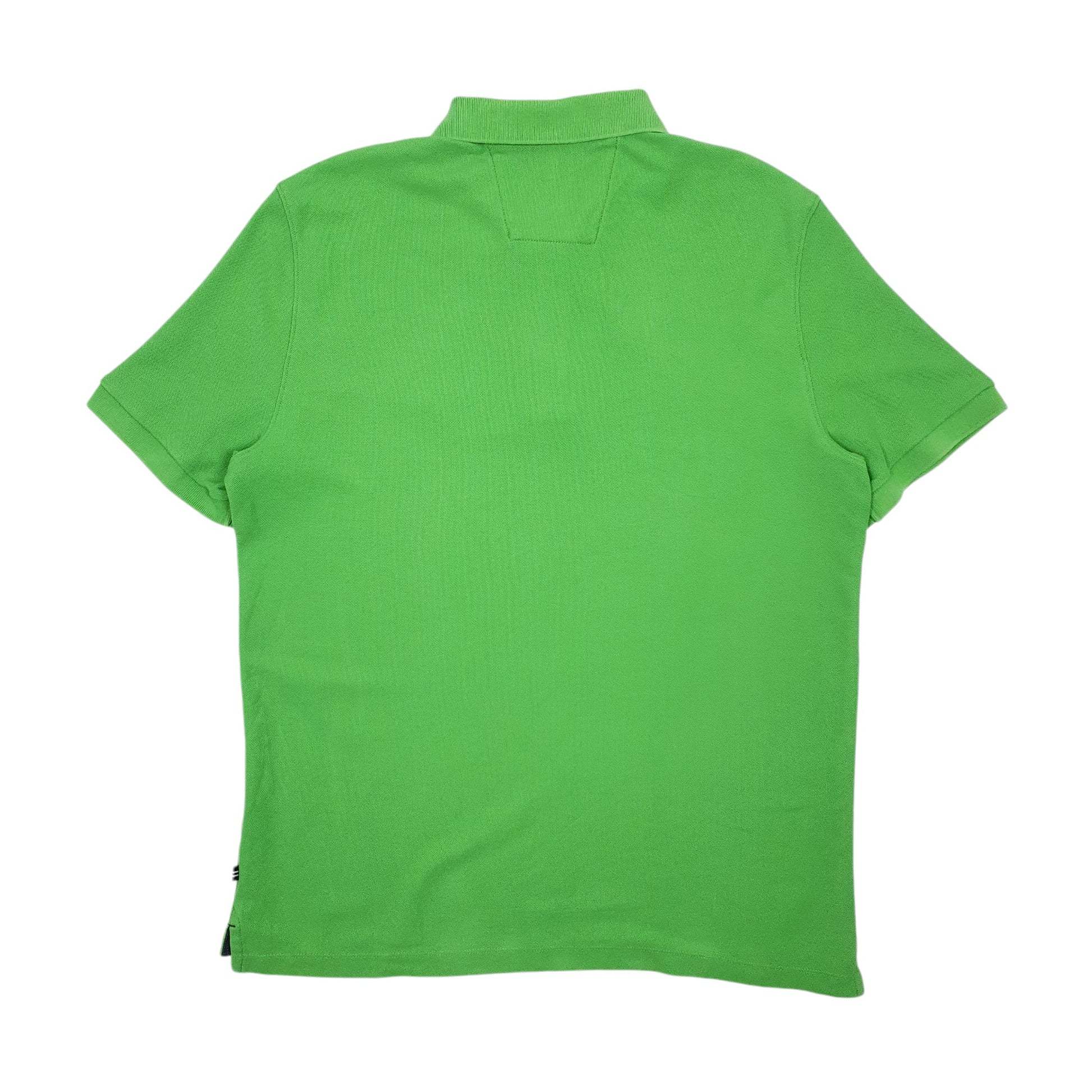 Mens Green Nautica Performance Deck Shirt Hoodie Polo Shirt