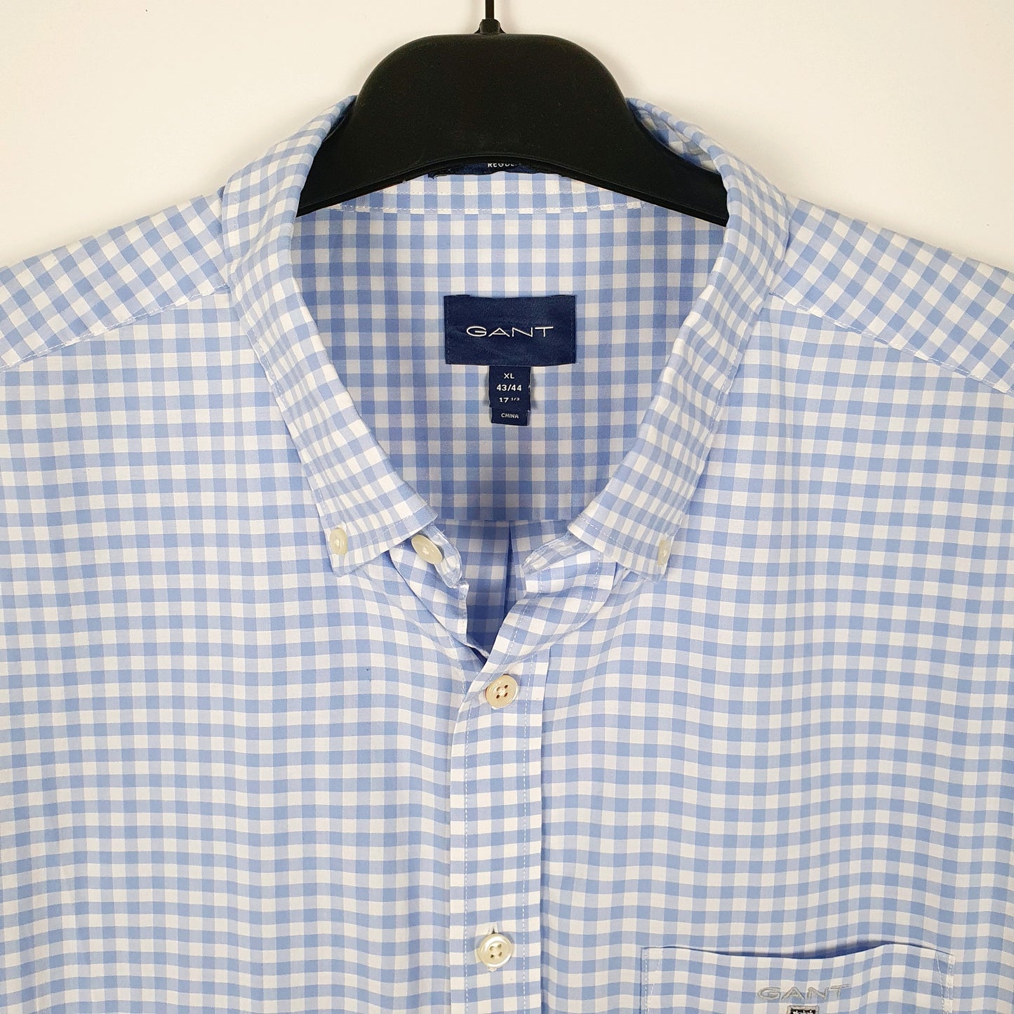 Mens Blue GANT The Broadcloth  Shirt