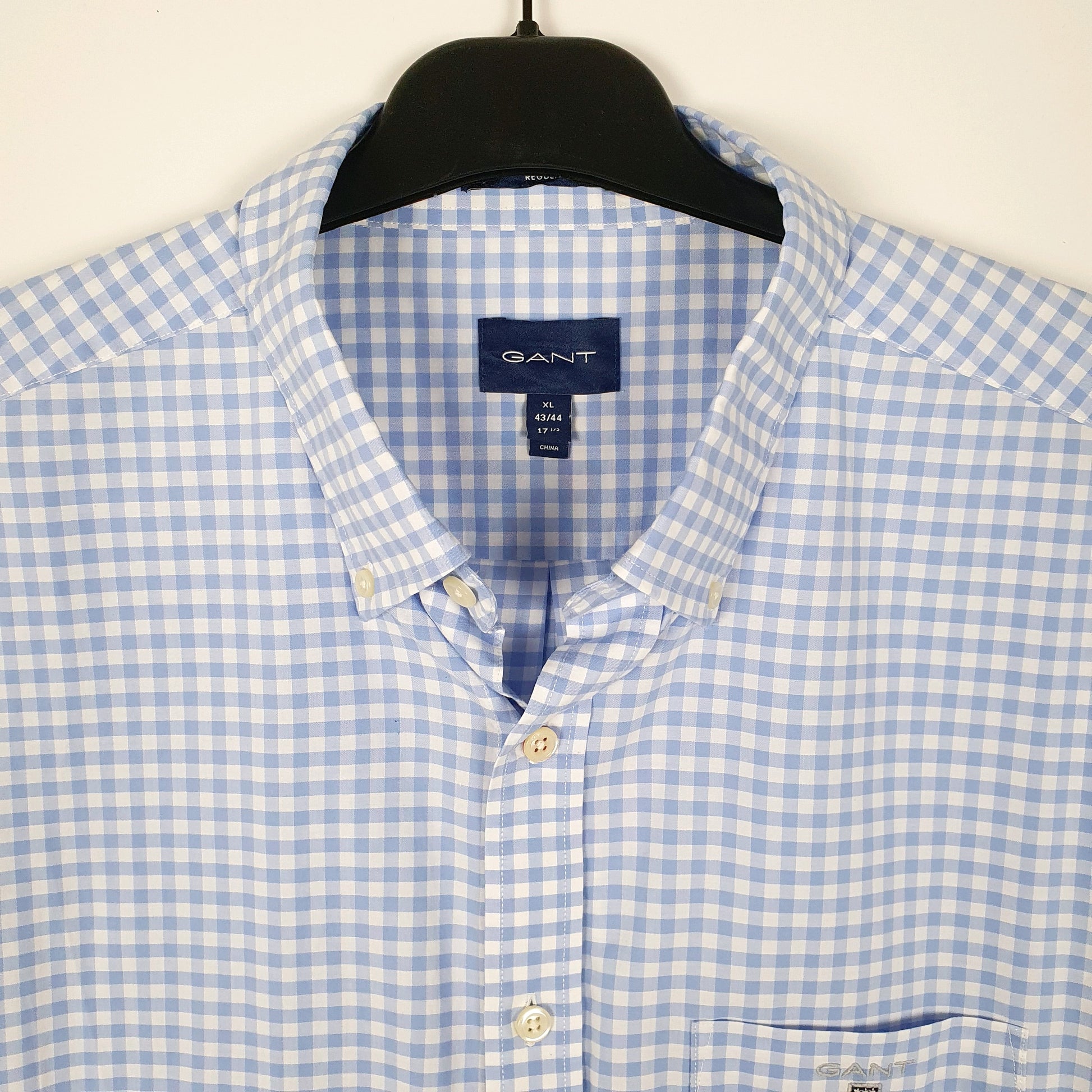Mens Blue GANT The Broadcloth  Shirt