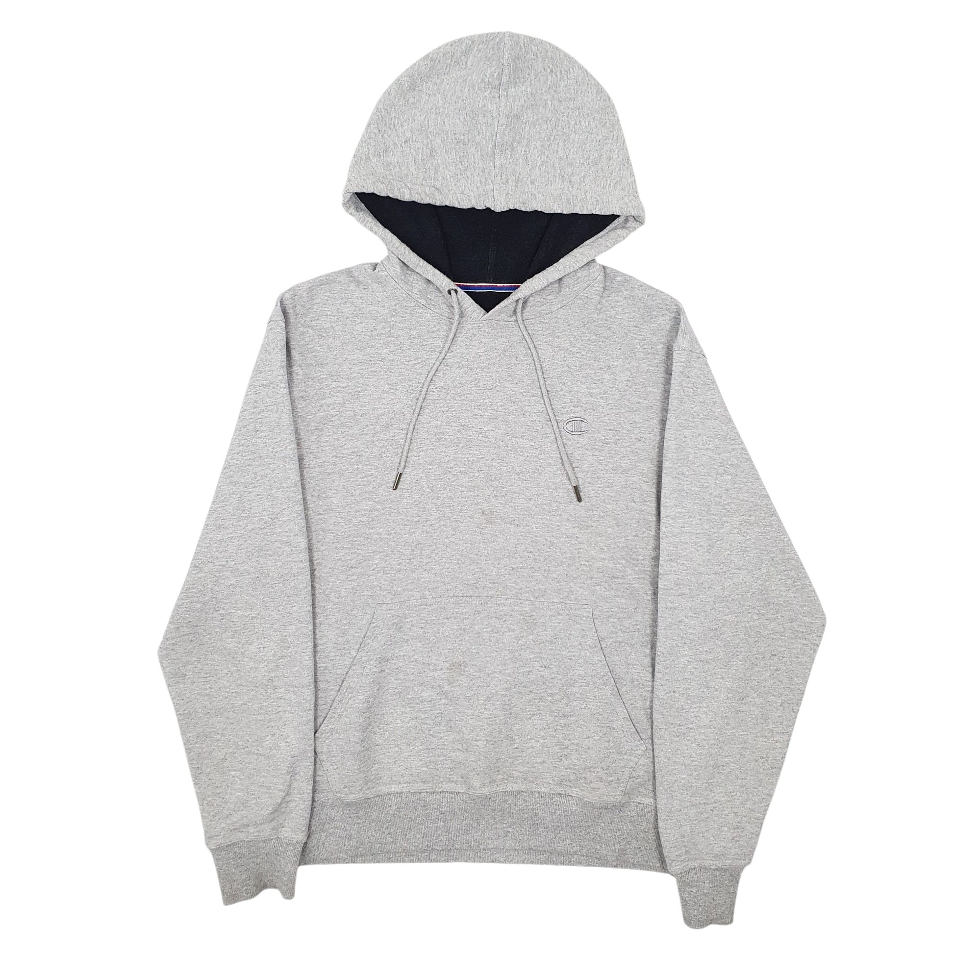 Mens Grey Champion  Hoodie Jumper