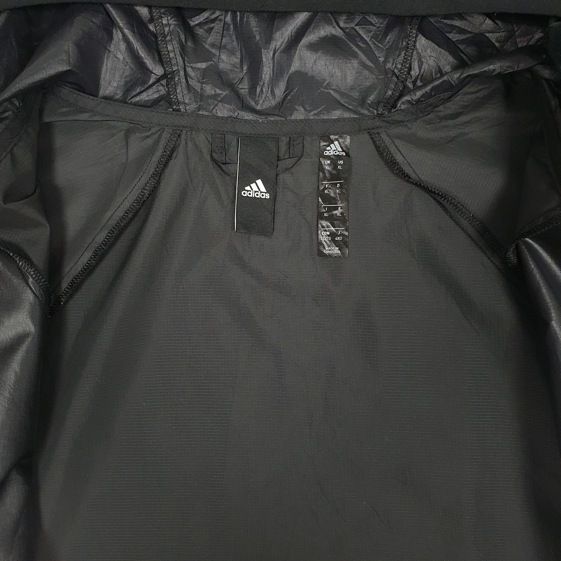 Mens Black Adidas   Coat