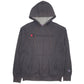 Mens Grey Champion Spellout Hoodie Jumper