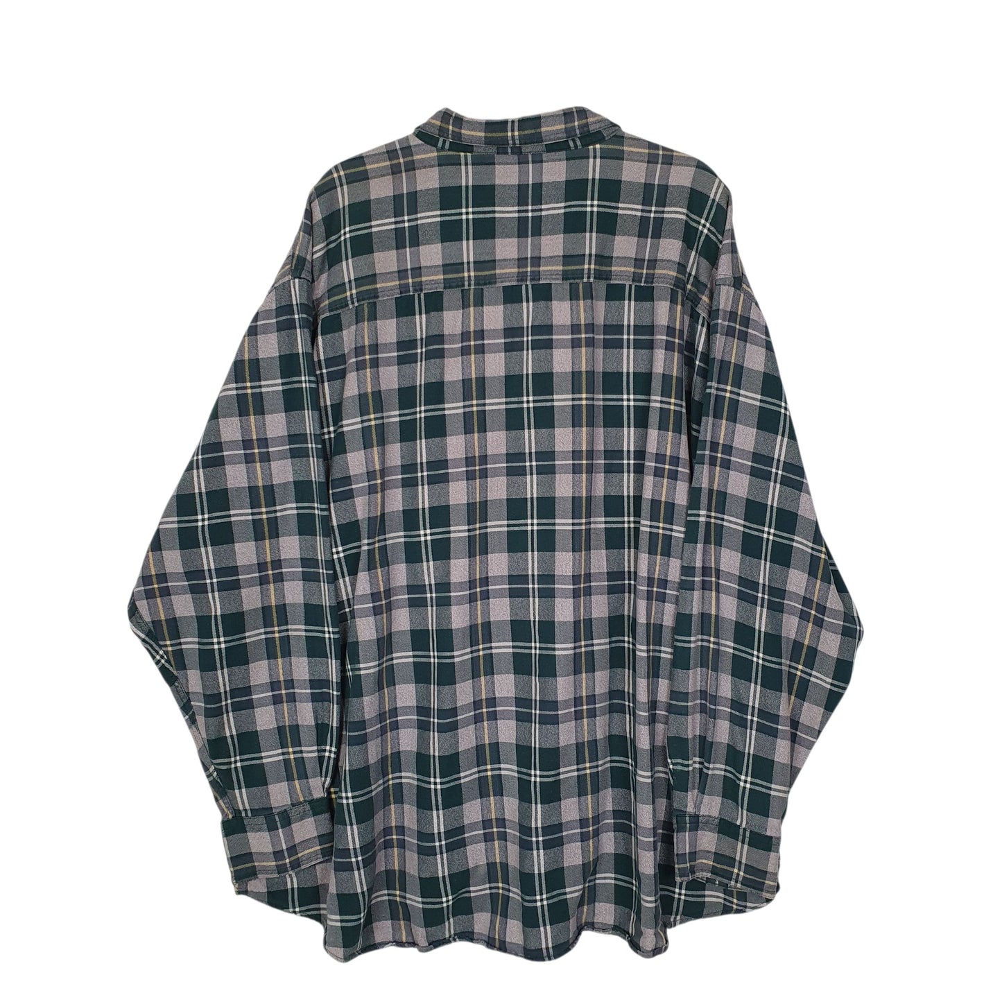 Mens Green Woolrich Thick Flannel  Shirt