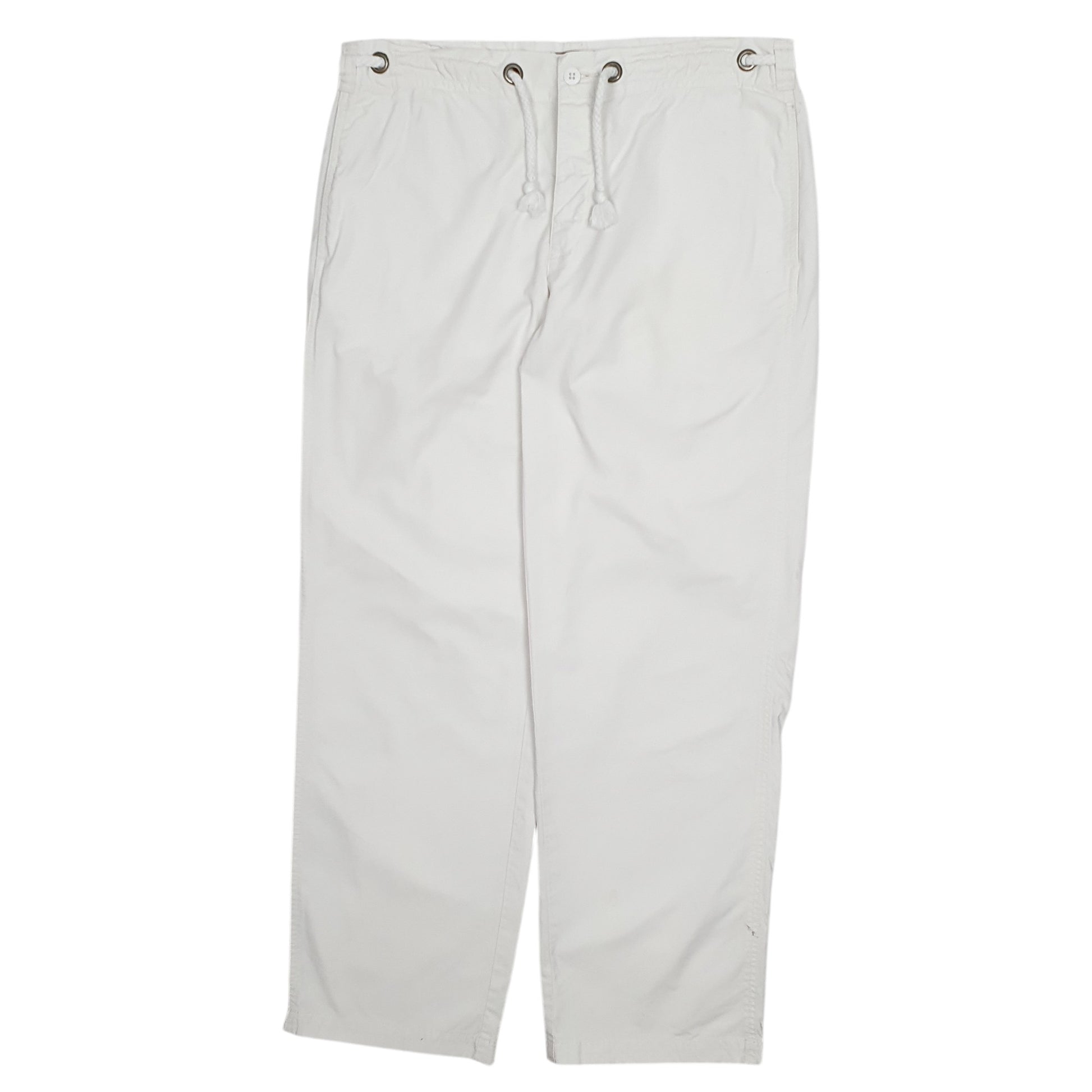Mens White Polo Ralph Lauren Sailing Chino Trousers