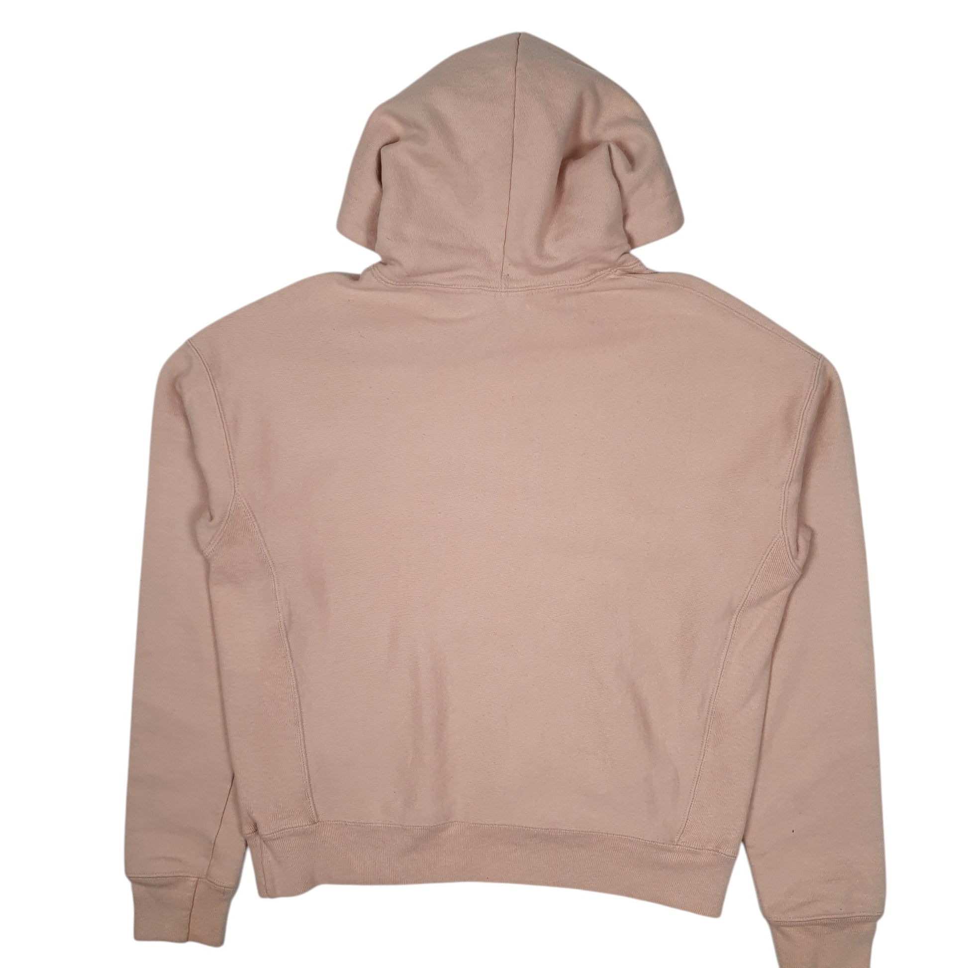 Womens Pink Champion Reverse Weave Crop Top Hoodie Jumper