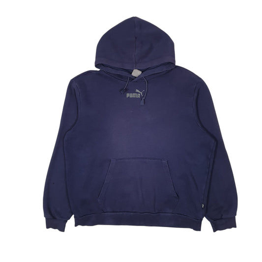 Mens Navy Puma  Hoodie Jumper