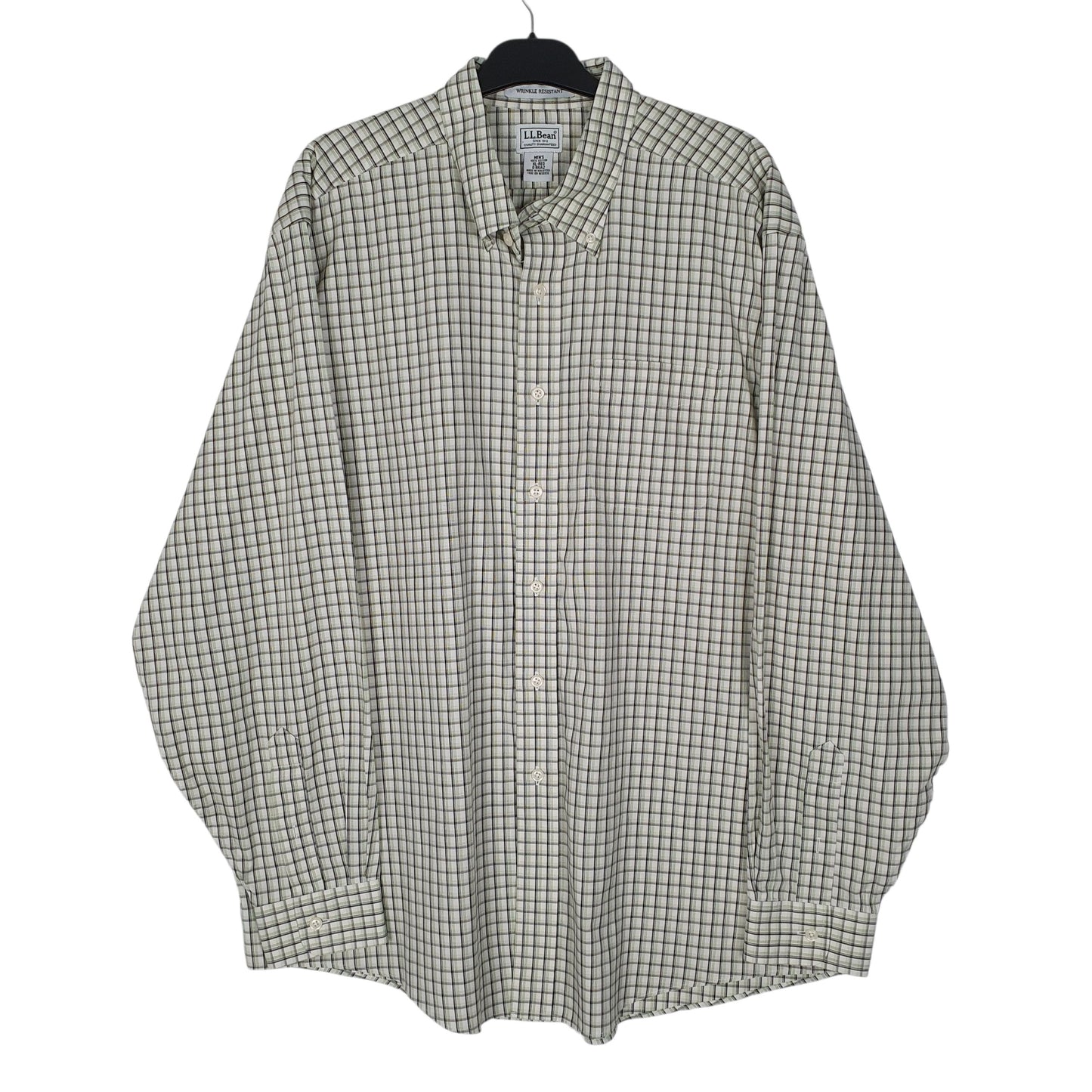 Mens Green L.L.Bean  Long Sleeve Shirt