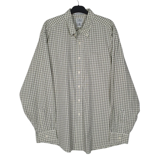 Mens Green L.L.Bean  Long Sleeve Shirt