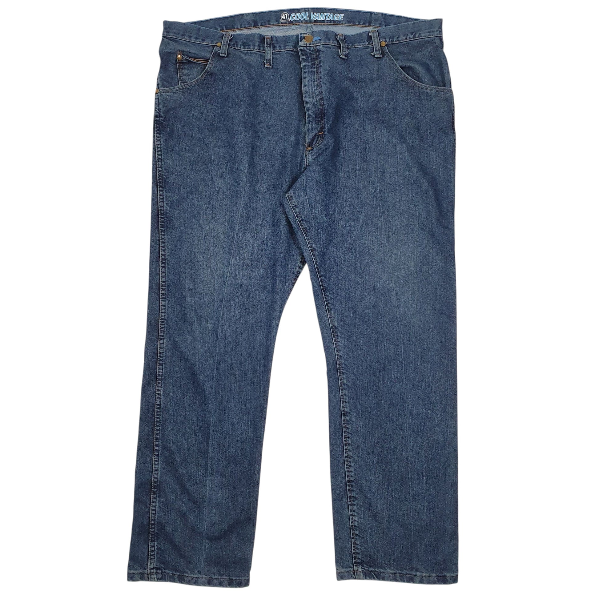 Mens Blue Wrangler Cowboy Vantage Cool 47MCVDS JeansW44 L30
