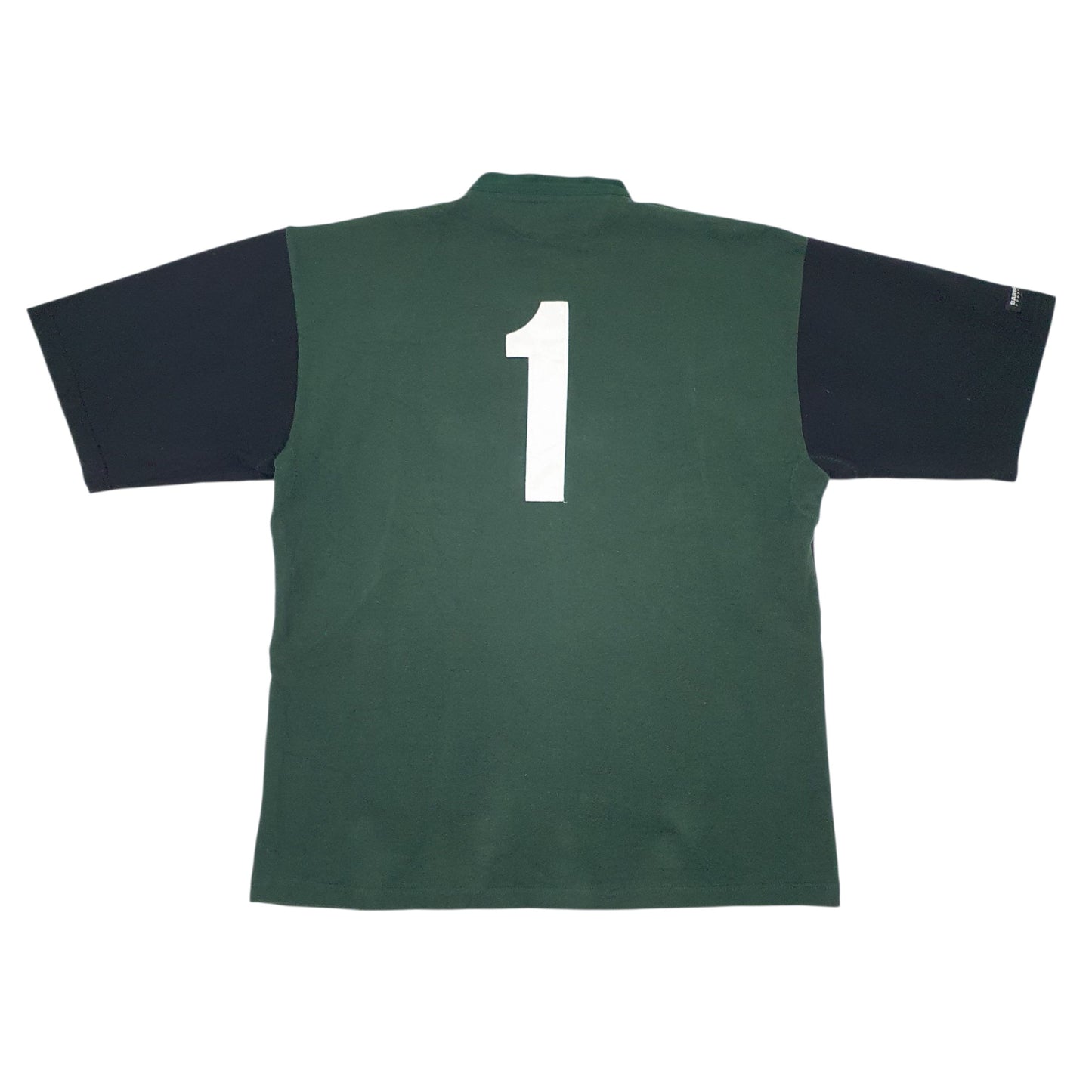 Mens Green Barbarian Rugby Crewneck Polo Shirt