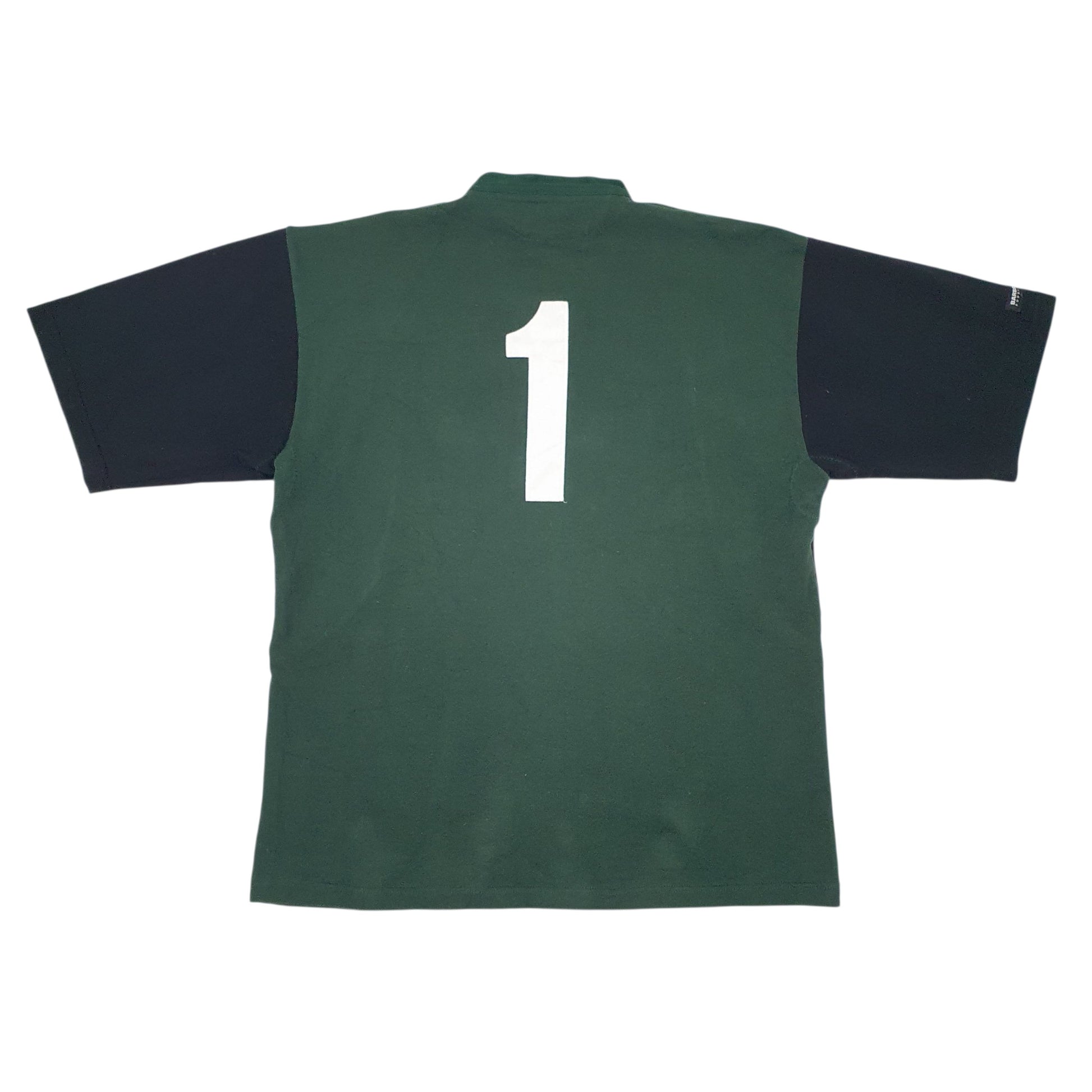 Mens Green Barbarian Rugby Crewneck Polo Shirt