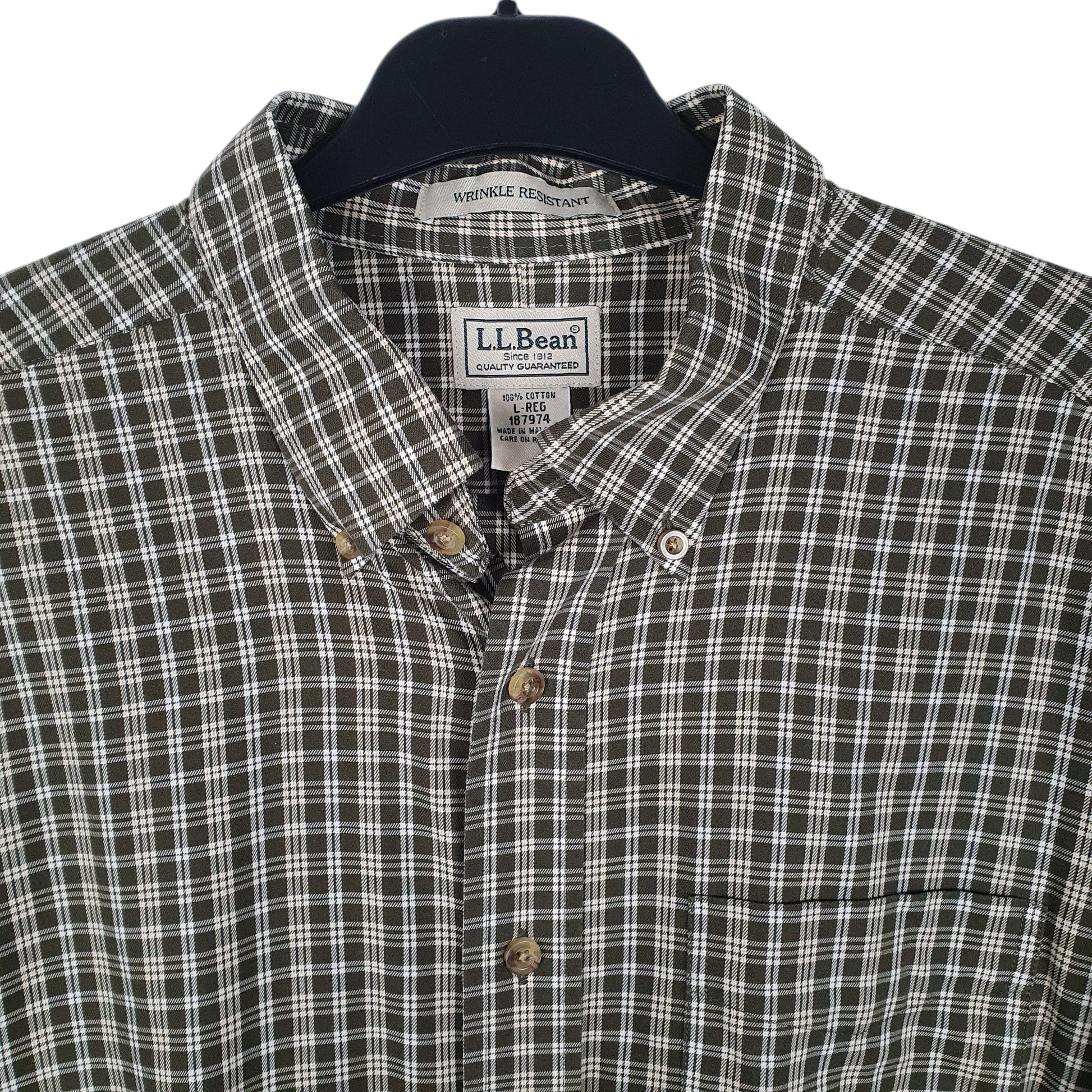 Mens Green L.L.Bean   Shirt