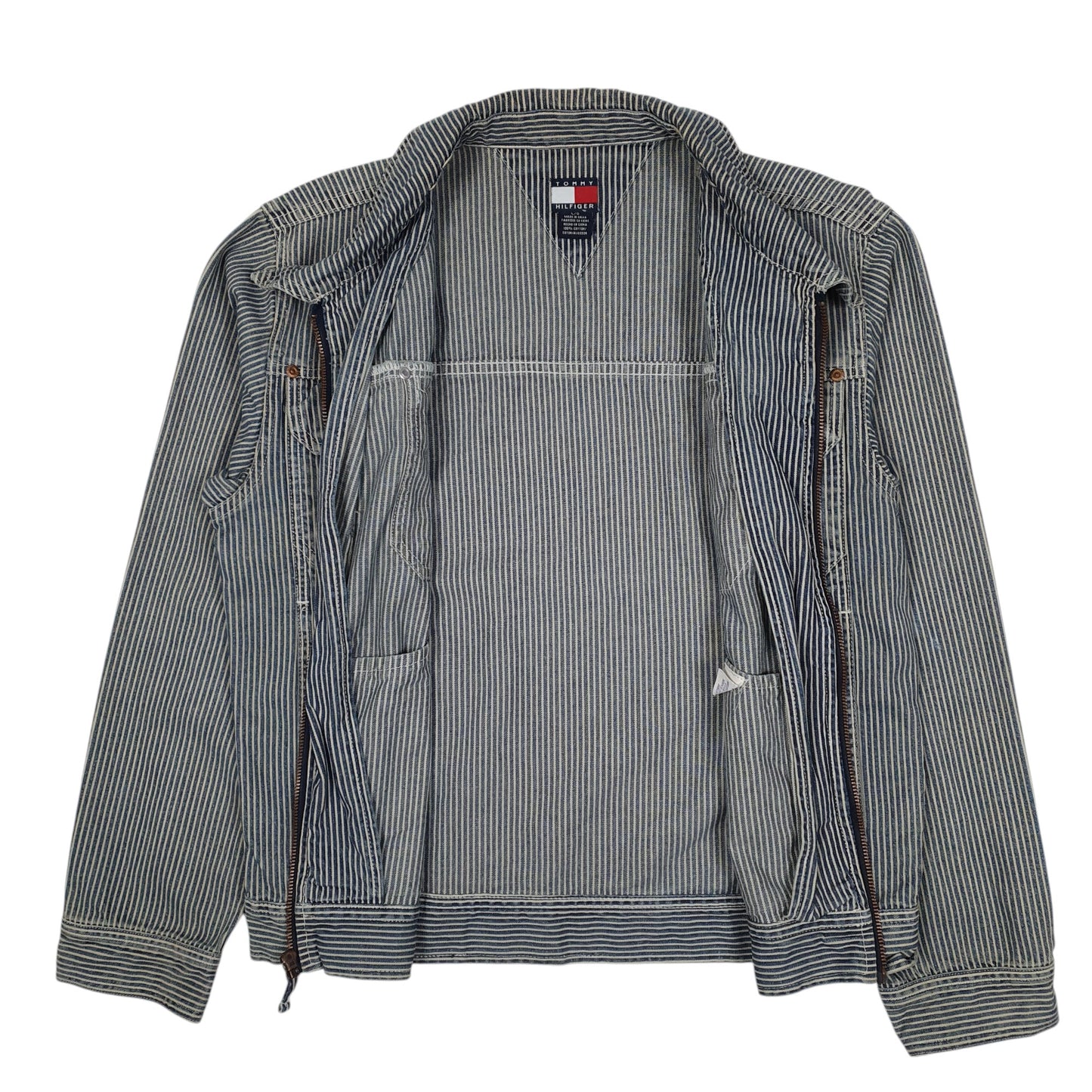 Womens Blue Tommy Hilfiger Vintage 00s Chore Hickory  Coat