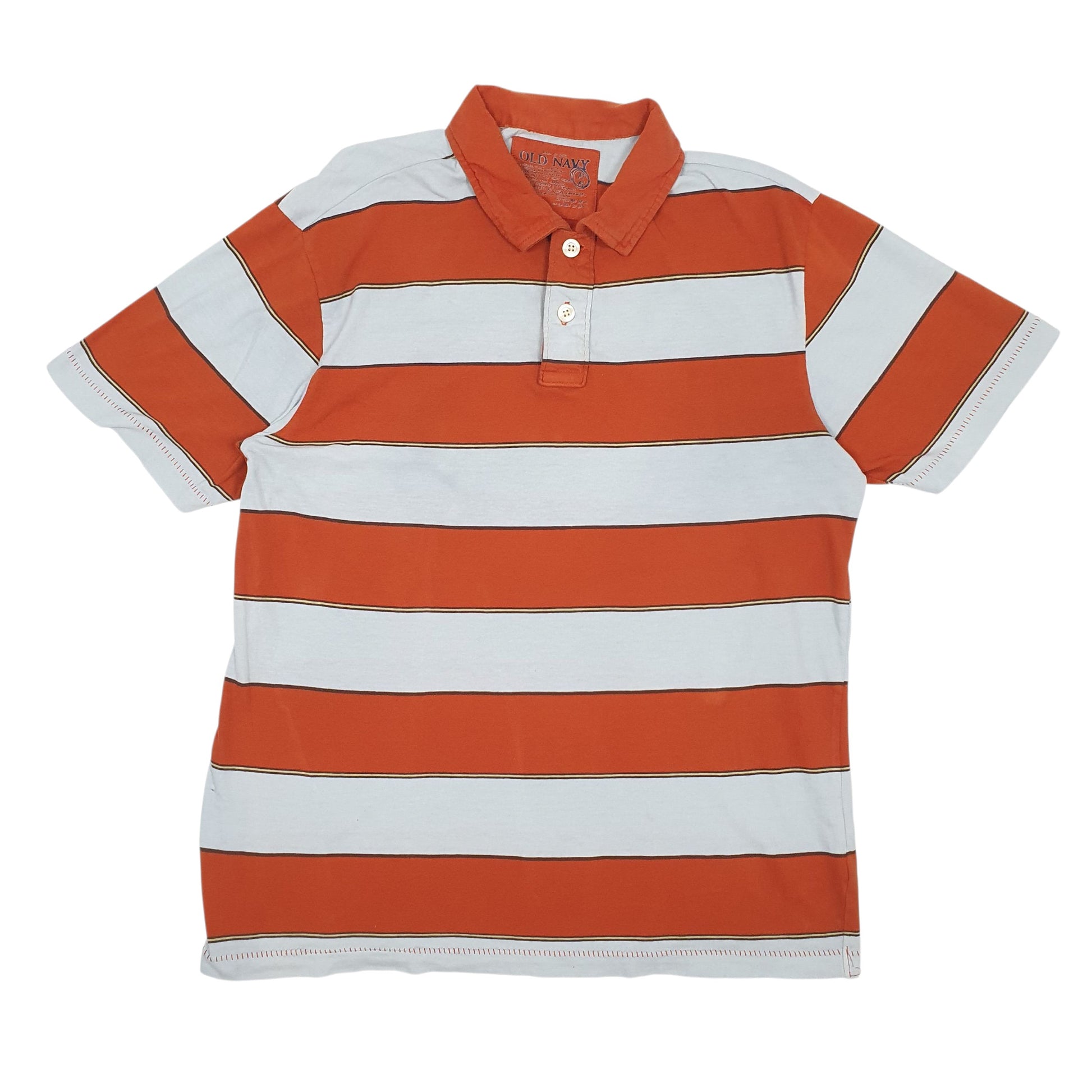 Mens Orange Old Navy  Short Sleeve Polo Shirt