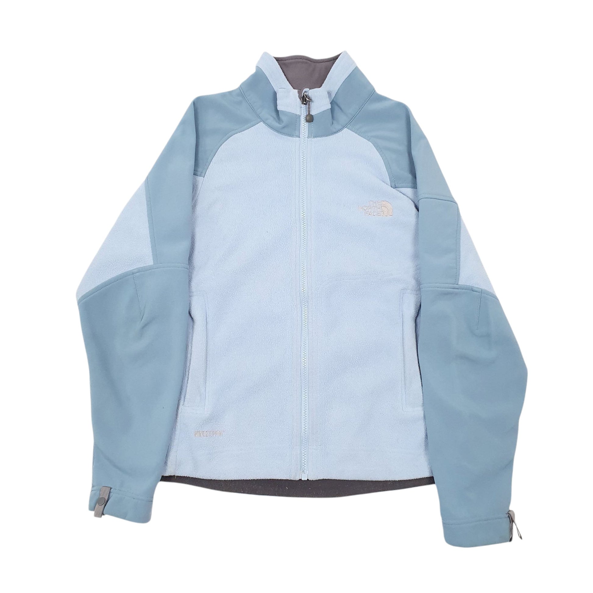 Womens Blue The North Face Fleece Windstopper Full Zip Coat