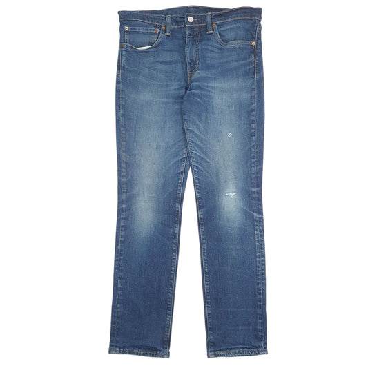 Mens Blue Levis Distressed 511 JeansW34 L32