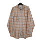 Mens Orange L.L.Bean Hiking Walking Long Sleeve Shirt