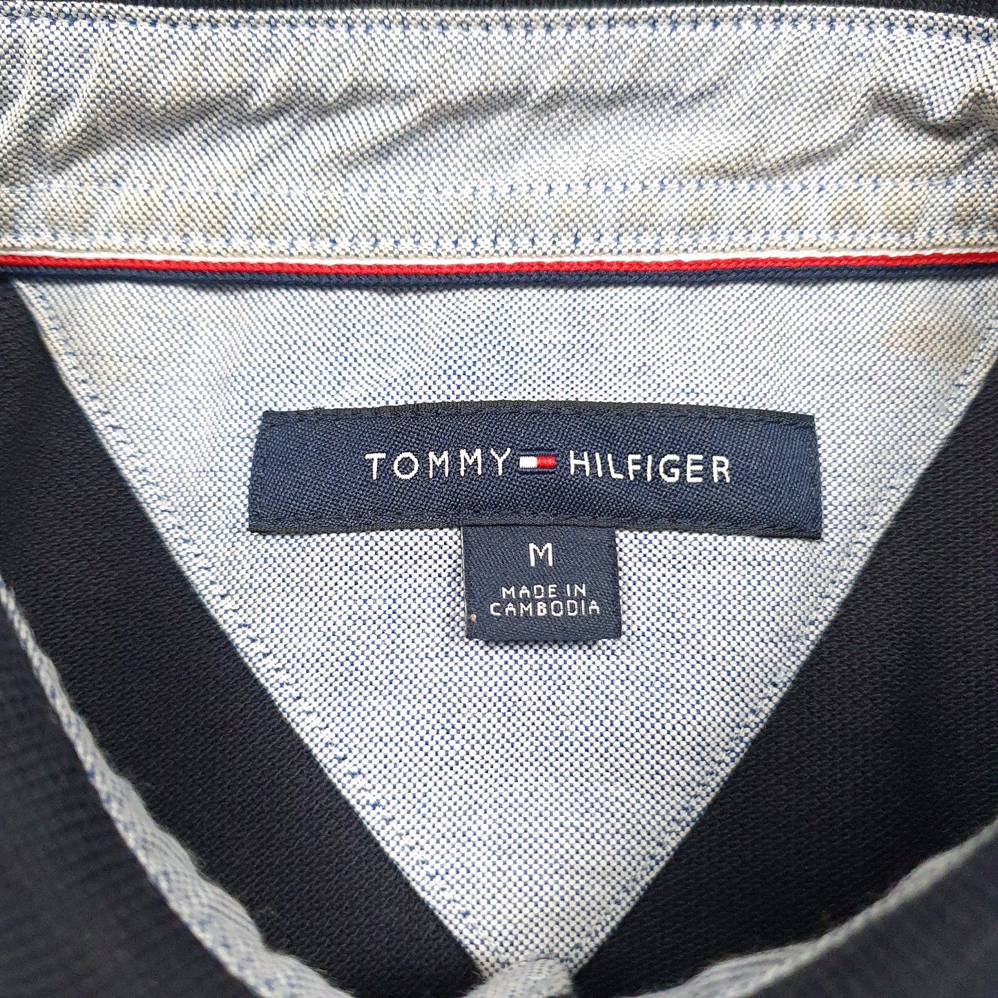 Mens Black Tommy Hilfiger   Polo Shirt