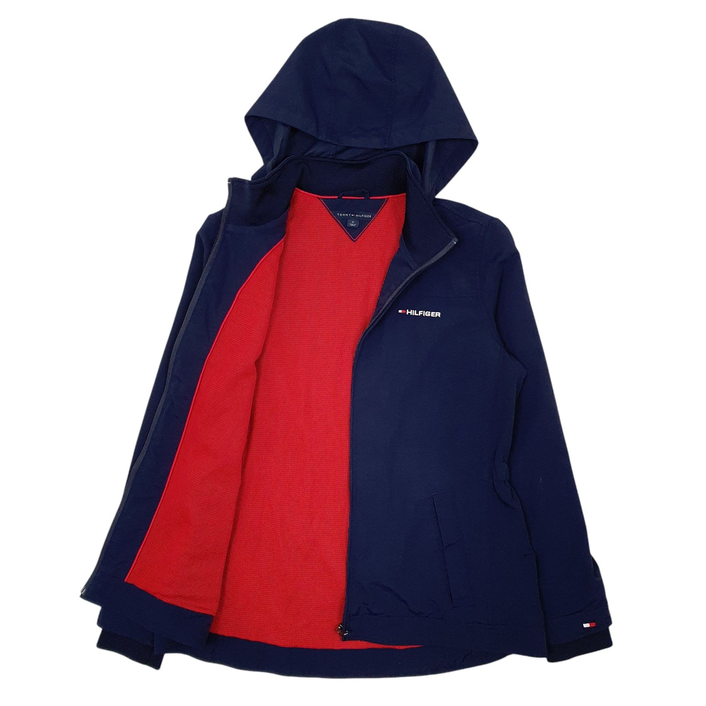 Womens Navy Tommy Hilfiger  Crewneck Coat