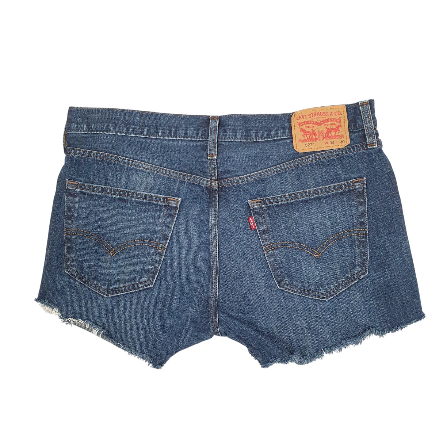 Womens Blue Levis 527 Cut Offs Hot  Shorts