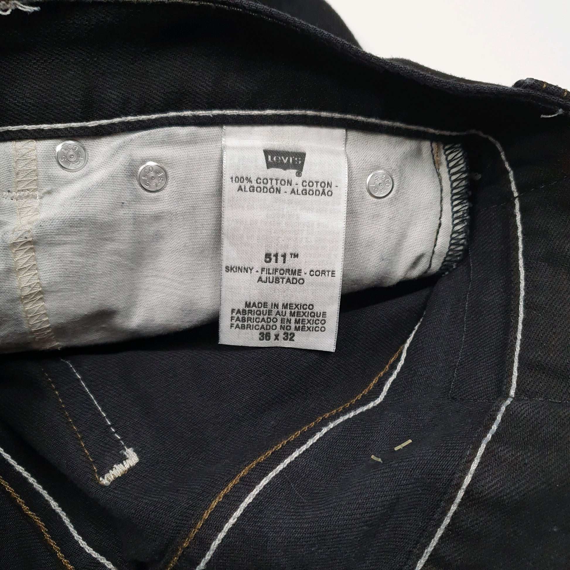Mens Black Levis   Jeans