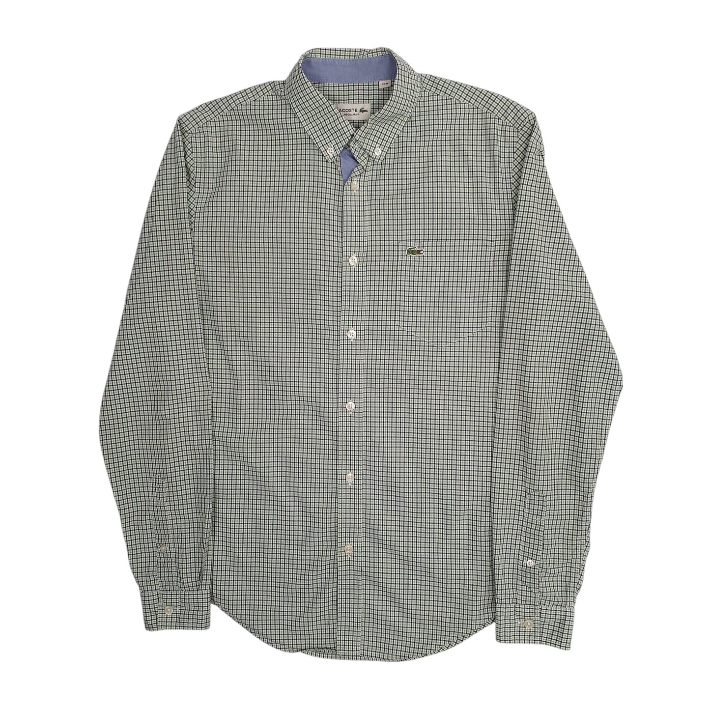 Mens Green Lacoste  Long Sleeve Shirt