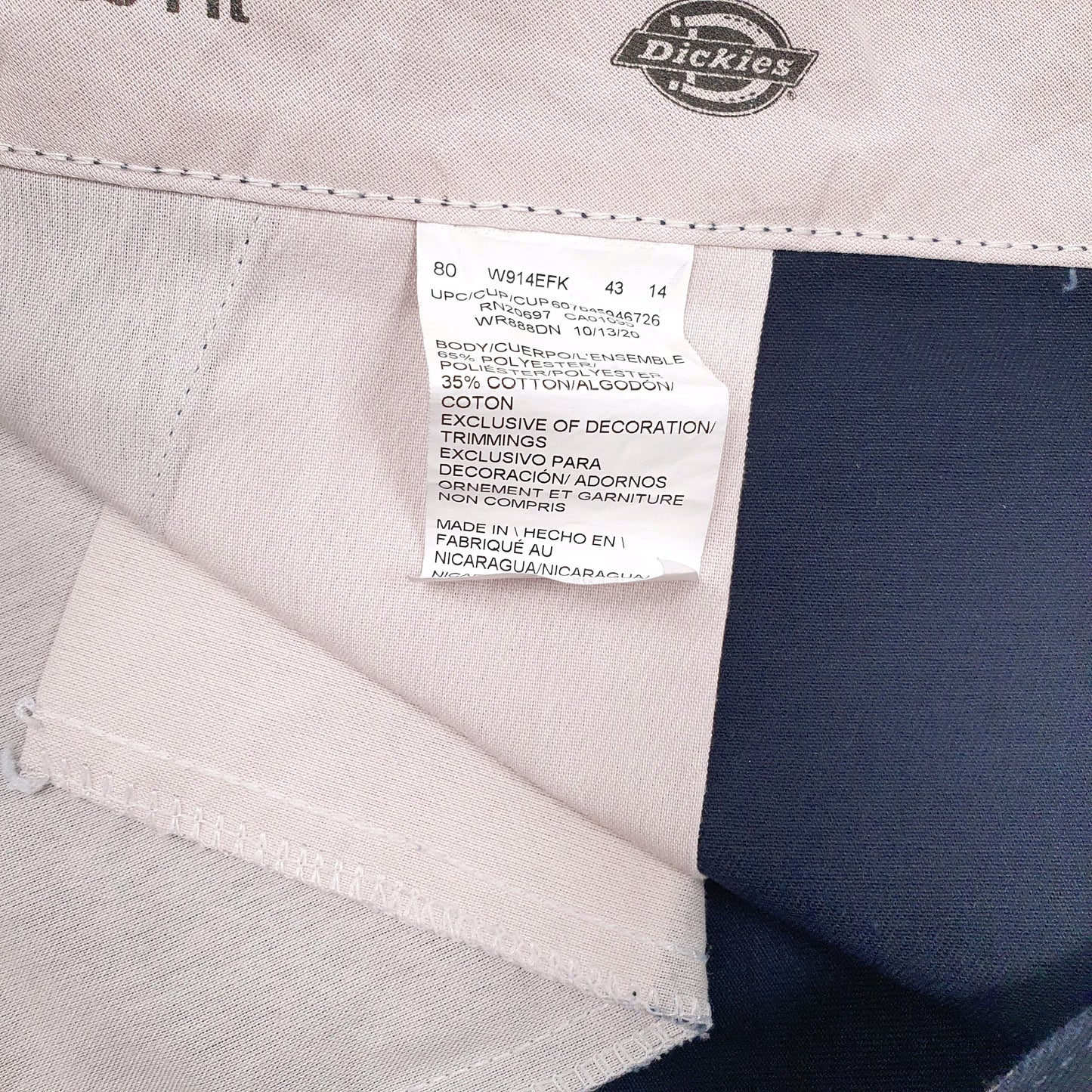 Mens Navy Dickies  Hoodie Shorts