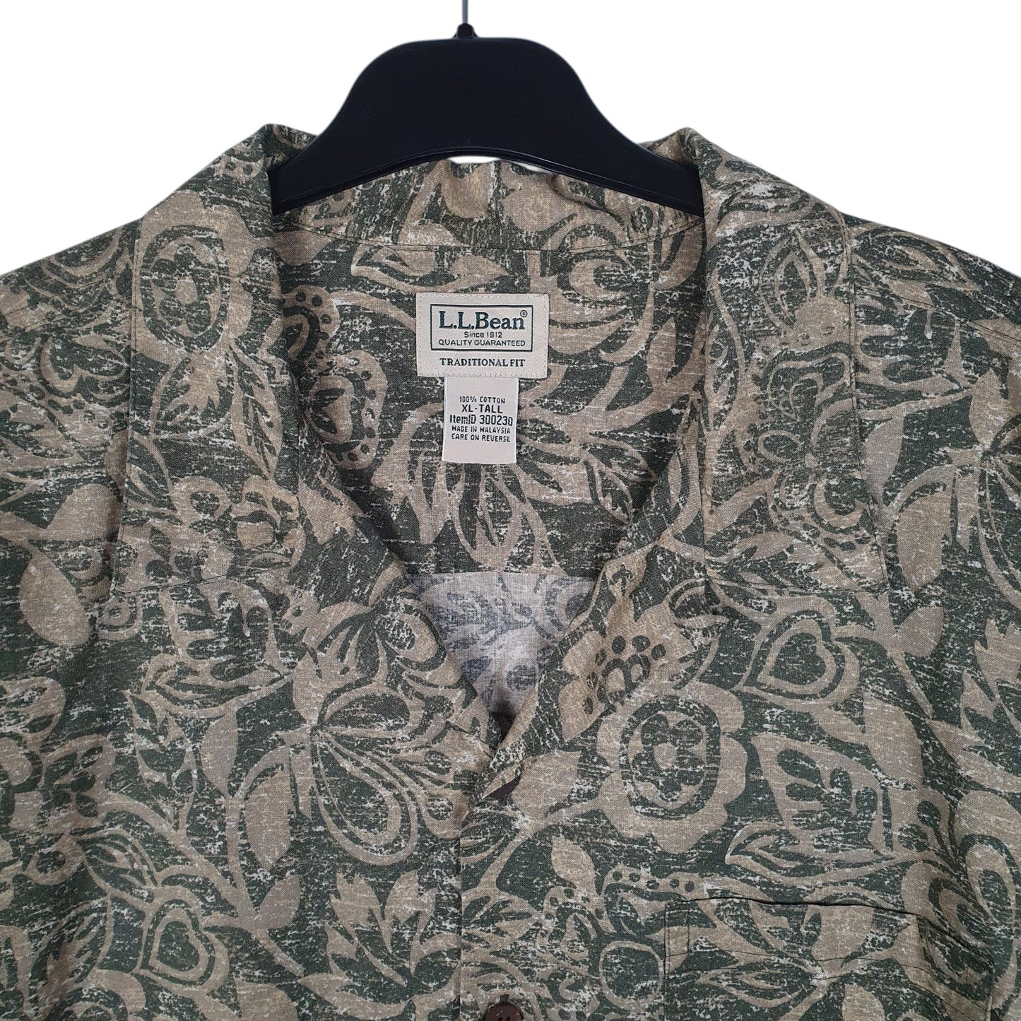 Mens Green L.L.Bean   Shirt