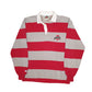 Mens Red Barbarian Ohio State Rugby Long Sleeve Polo Shirt