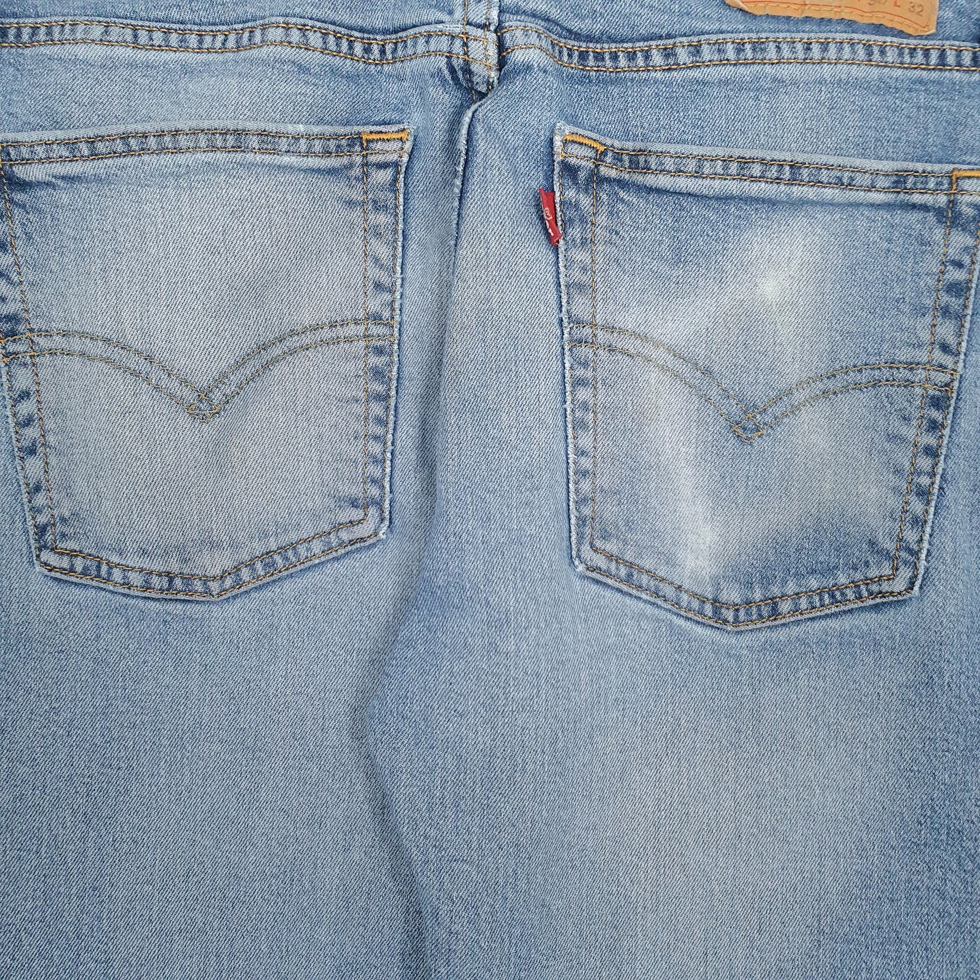 Mens Blue Levis Distressed  Jeans