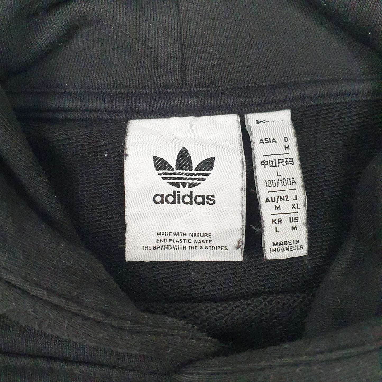 Mens Black Adidas  Hoodie Jumper