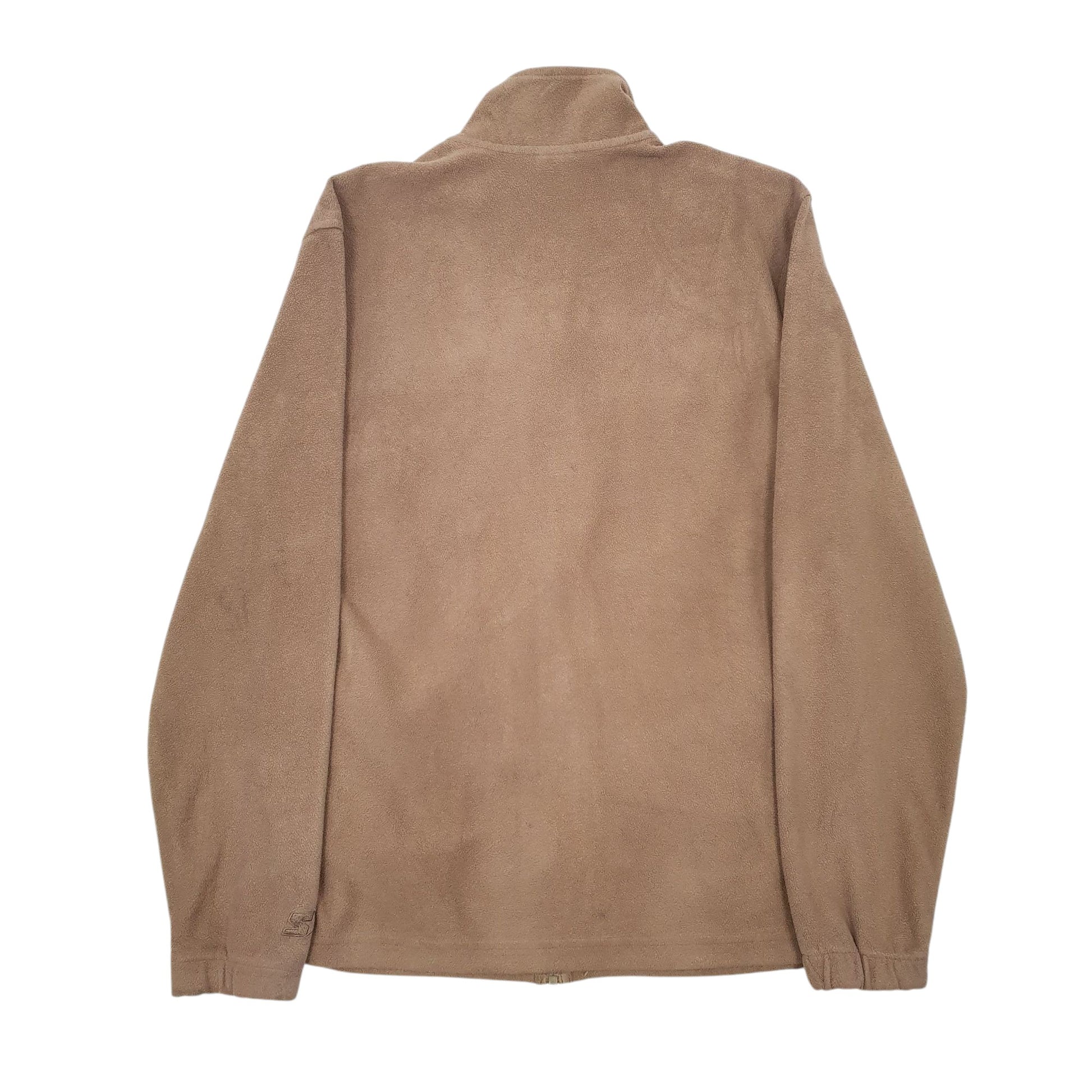 Mens Beige Starter  Full Zip Jumper