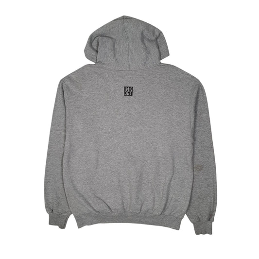 Mens Grey Champion Detroit Hoodie Jumper