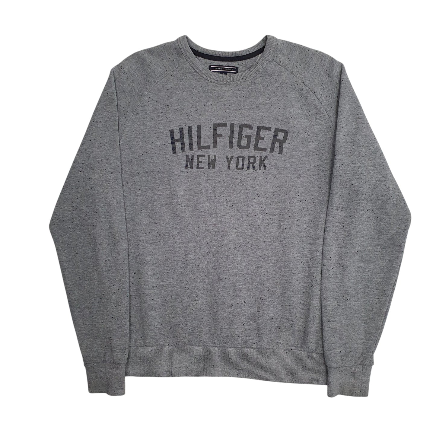 Mens Grey Tommy Hilfiger  Crewneck Jumper