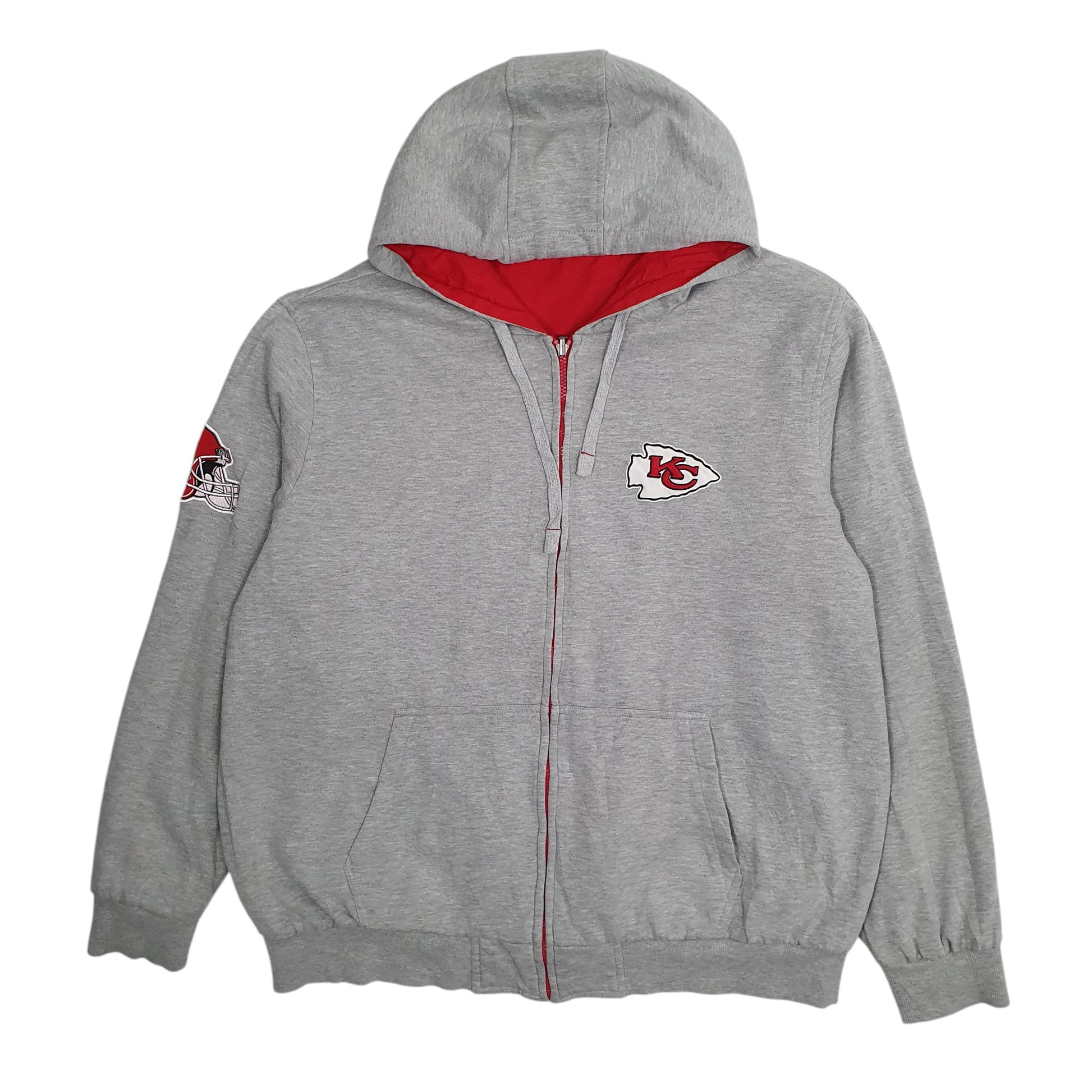 Mens Red NFL Kansas City Chiefs Reversible  Coat