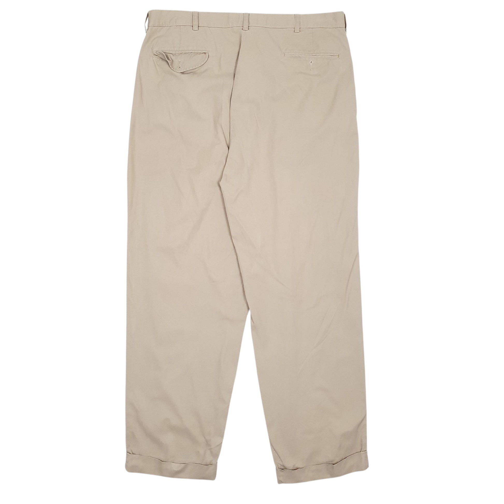 Mens Beige Polo Ralph Lauren Hammond Pant Pleated  Trousers