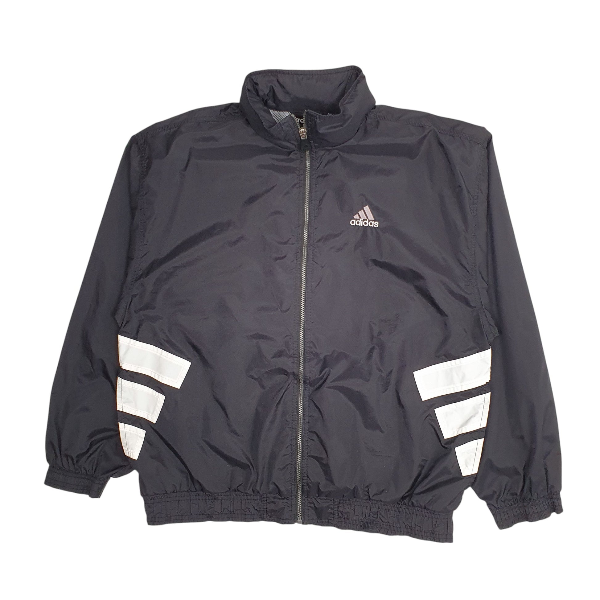 Mens Black Adidas Vintage 90s  Coat