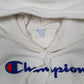 Mens White Champion Reverse Weave Hoodie Jumper