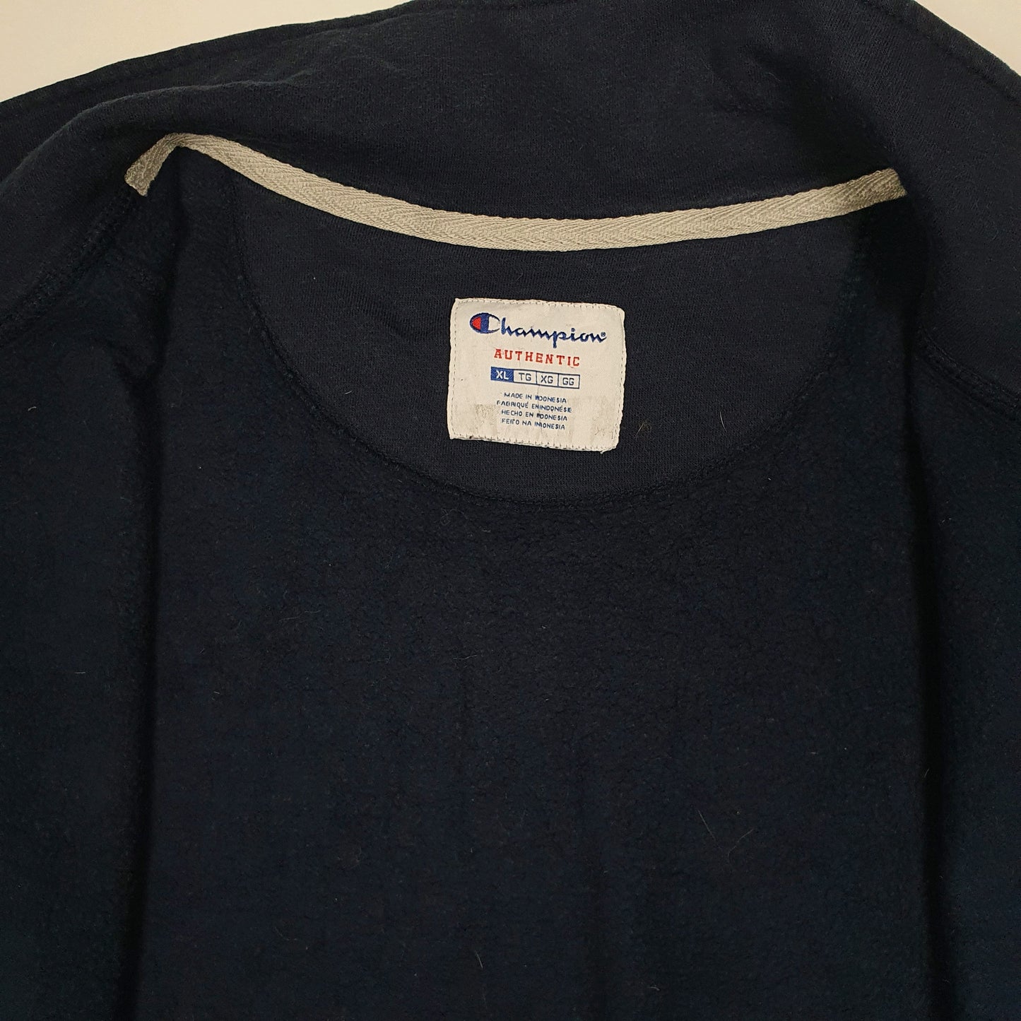 Mens Navy Champion  Full Zip Jumper