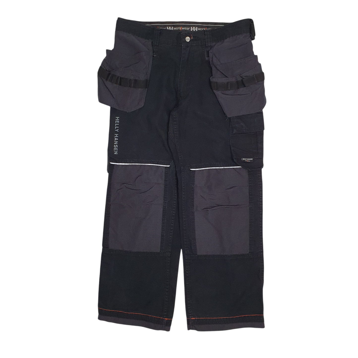 Mens Black Helly Hansen Workwear Safety Cargo Trousers