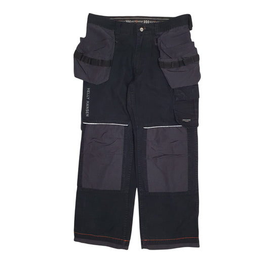 Mens Black Helly Hansen Workwear Safety Cargo Trousers