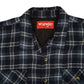 Mens Navy Wrangler Workwear Plaid Insulated  Coat