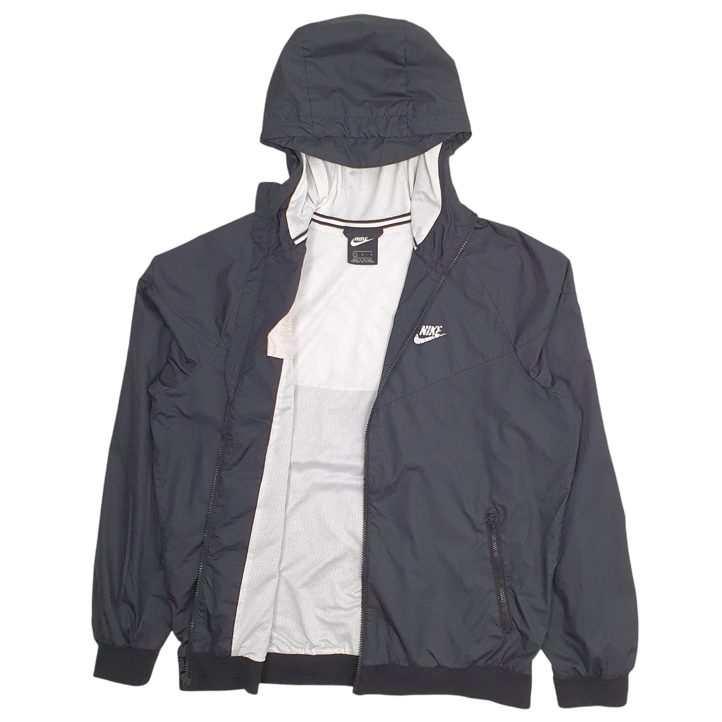 Mens Black Nike Lifehoops  Coat