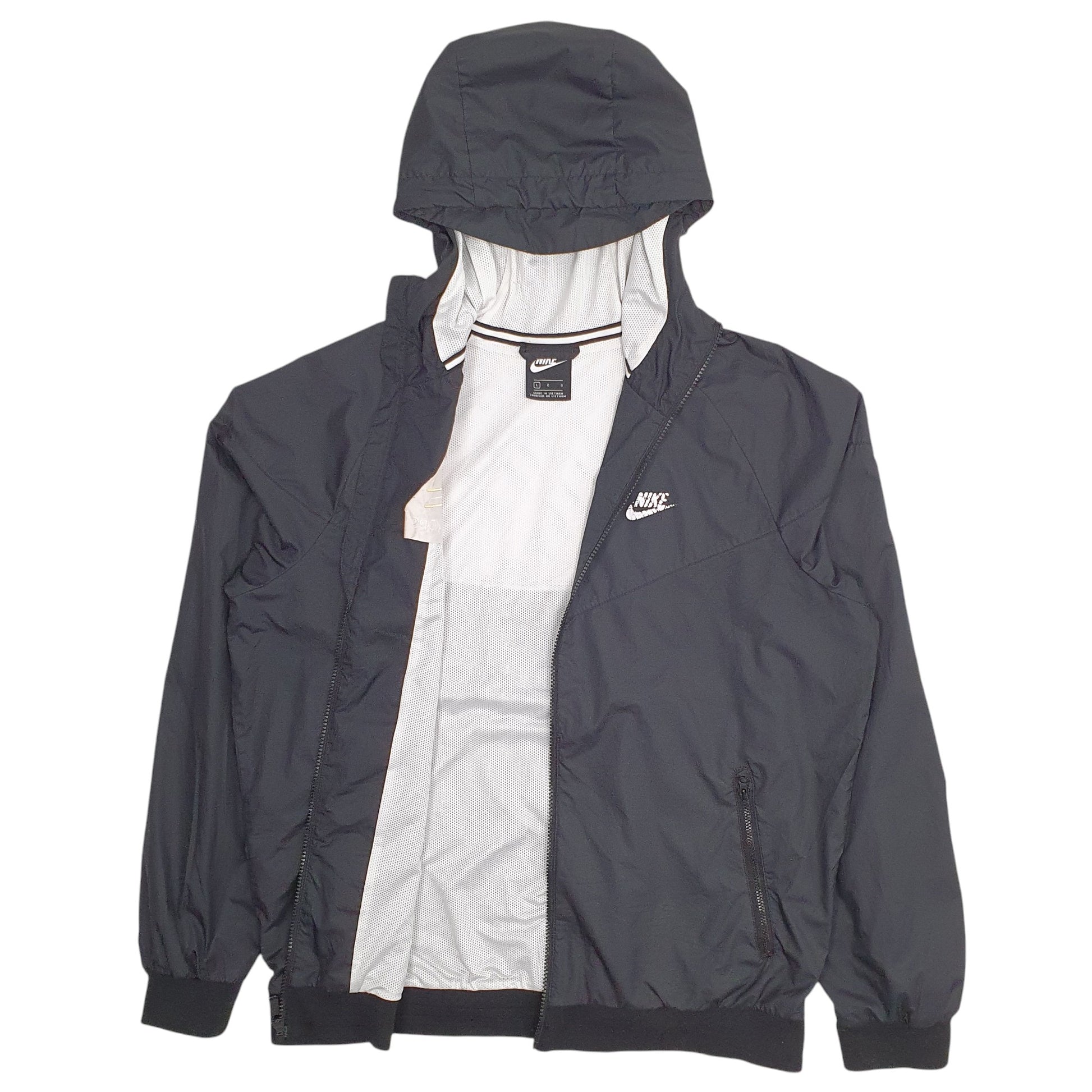 Mens Black Nike Lifehoops  Coat