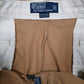 Mens Beige Polo Ralph Lauren Hammond Pant Double Pleated  Trousers