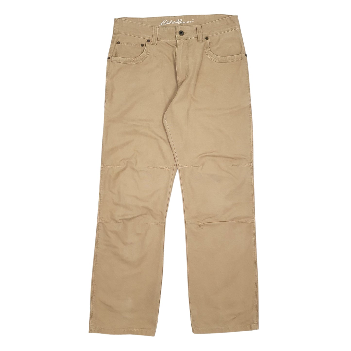 Mens Beige Eddie Bauer Workwear Casual JeansW32 L31