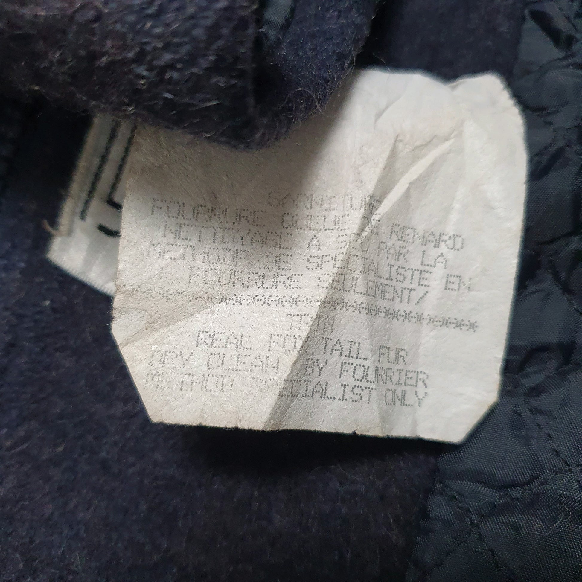 Womens Navy Trilogi Vintage  Coat